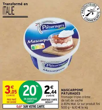 Intermarché Hyper MASCARPONE PÂTURAGES offre