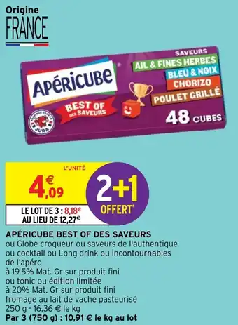 Intermarché Hyper APÉRICUBE BEST OF DES SAVEURS offre