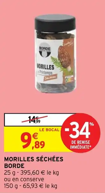 MORILLES SÉCHÉES BORDE