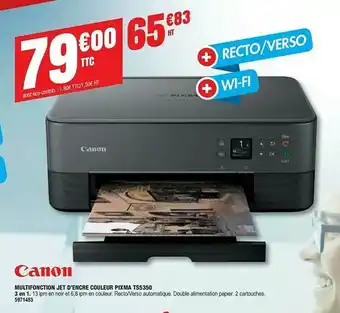 Plein ciel Multifonction Jet D'encre Couleur Pixma Ts5350 Canon offre