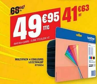 Plein ciel Multipack 4 Couleurs Lc223valbp offre