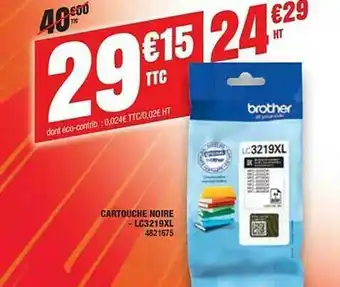 Plein ciel Cartouche Noire - Lc3219xl Brother offre