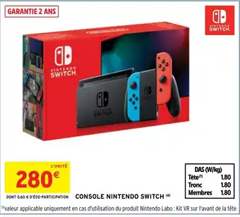 Intermarché Hyper CONSOLE NINTENDO SWITCH (d) offre