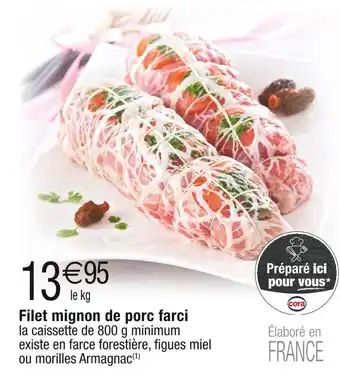 Cora x Carrefour Filet mignon de porc farci offre