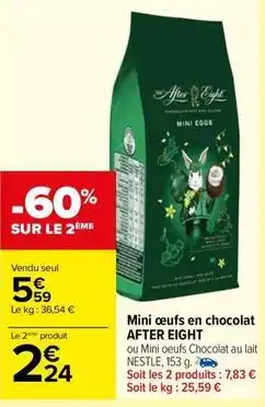 Carrefour Contact Carrefour - mini oeufs en chocolat offre
