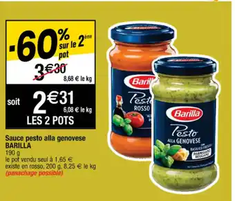 Cora x Carrefour Sauce pesto alla genovese offre