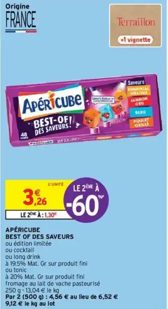 Intermarché Apéricube best of des saveurs offre