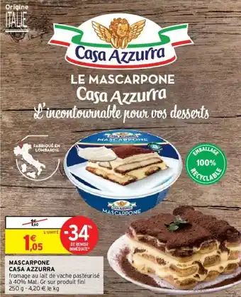 Intermarché Mascarpone casa azzurra offre