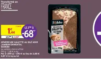 Intermarché Généreuse galette au blé noir offre
