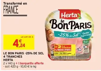 Intermarché Le bon Paris -25% de sel offre