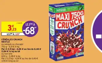 Intermarché Céréales crunch Nestlé offre