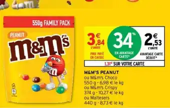 Intermarché M&M's Peanut offre