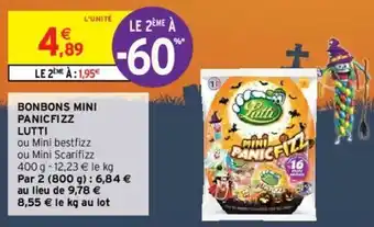 Intermarché Bonbons mini Panicfizz offre