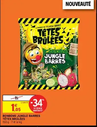 Bonbons jungle Barres Têtes Brûlées