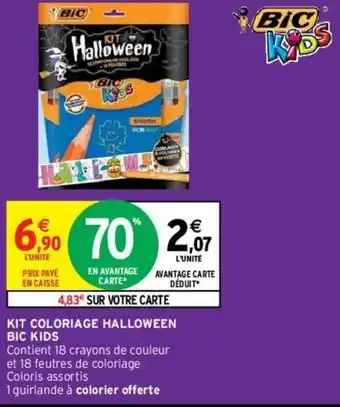 Intermarché Kit coloriage Halloween Bic Kids offre
