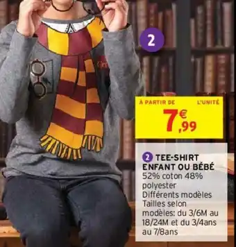 Intermarché Tee-shirt enfant ou bébé offre