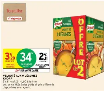 Intermarché Velouté aux 9 légumes offre