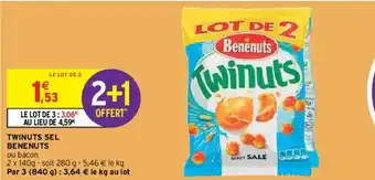 Intermarché Twinuts sel Benenuts offre