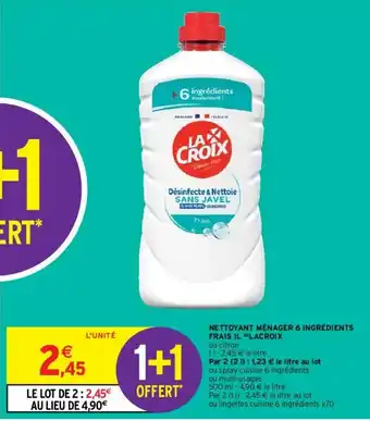 Intermarché Nettoyant ménager 6 ingrédients offre