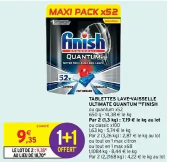 Intermarché Tablettes lave-vaisselle Ultimate quantum offre