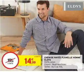 Chemise Rayée Flanelle Homme