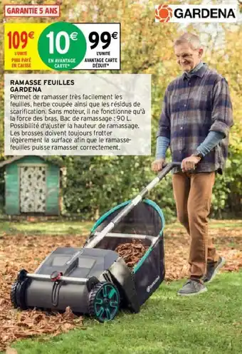 Intermarché Ramasse Feuilles Gardena offre