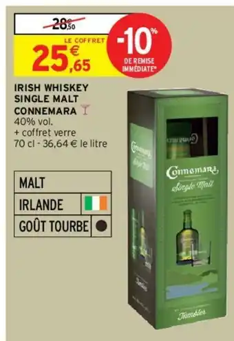 Intermarché Irish Whiskey Single Malt offre