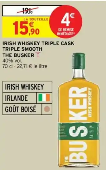 Intermarché Irish Whiskey Triple Cask Triple Smooth offre