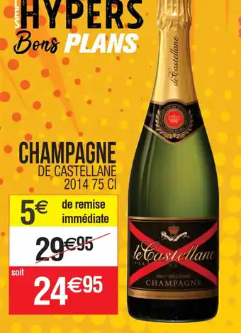 Cora x Carrefour CHAMPAGNE DE CASTELLANE 2014 75 Cl offre