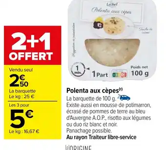Polenta aux cĂšpes(r)
