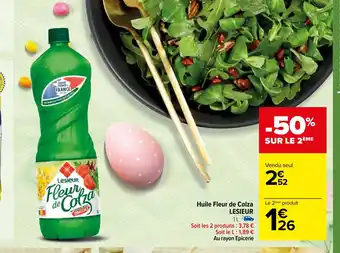 Carrefour Huile Fleur de Colza LESIEUR 1L. offre