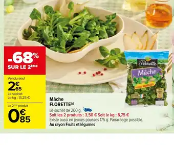 Carrefour Mâche Florette offre