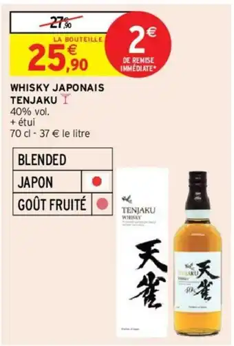 Intermarché Whisky Japonais Tenjaku offre