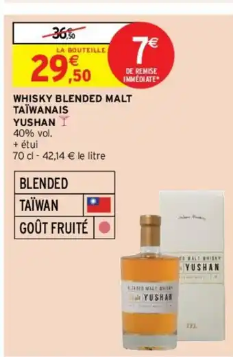 Whisky Blended Malt Taïwanais