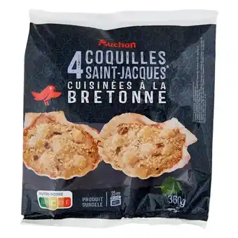 Auchan Coquilles St Jacques A La Bretonne Surgelées Auchan offre