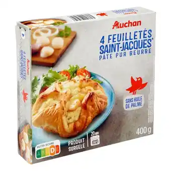 Auchan Feuilletés Saint Jacques Surgelés Auchan offre