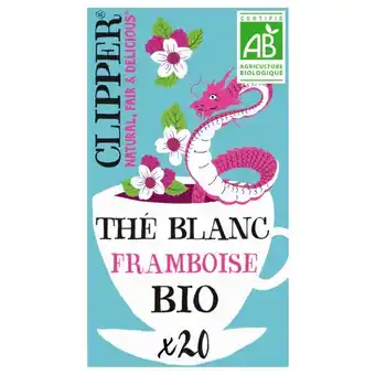 Auchan Thé Blanc À La Framboise Bio Clipper offre