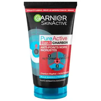 Auchan Gel Soin Visage 3 En 1 Anti-Points Noirs Garnier Skinactive offre