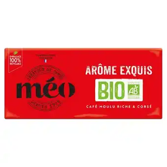 Auchan Café Moulu Bio Arôme Exquis Méo offre