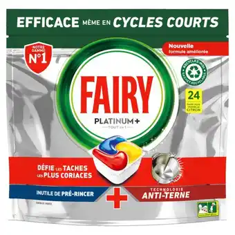 Auchan Tablettes Lave-Vaisselle Tout En 1 Platinium+ Fairy offre