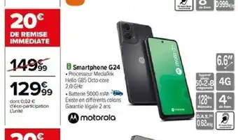 Carrefour Smartphone G24 offre