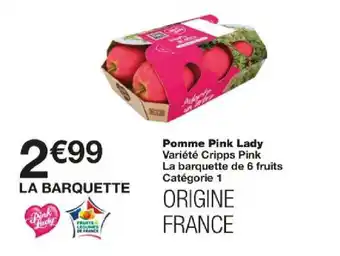 Monoprix Pomme Pink Lady offre