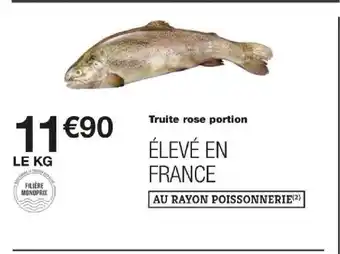 Monoprix Truite rose portion offre