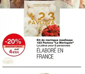 Monoprix Kit de meringue moelleuse 123 Pavlova "La Meringaie offre