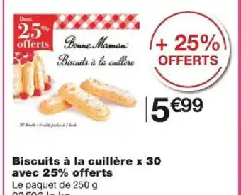 Monoprix Biscuits à la cuillère x 30 offre