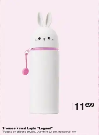 Monoprix Trousse kawai Lapin "Legami" offre