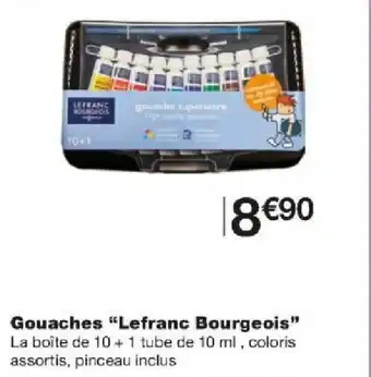 Monoprix Gouaches "Lefranc Bourgeois" offre