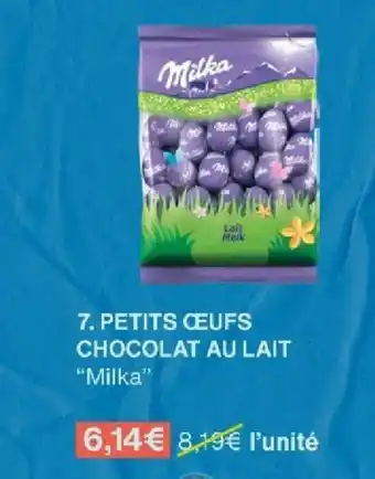 Monoprix PETITS CEUFS CHOCOLAT AU LAIT "Milka" offre