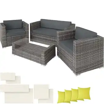 Bricorama Salon bas de jardin MUNICH 4 places avec 2 sets de housses offre