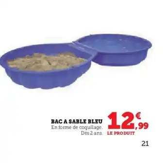 Super U BAC A SABLE BLEU offre